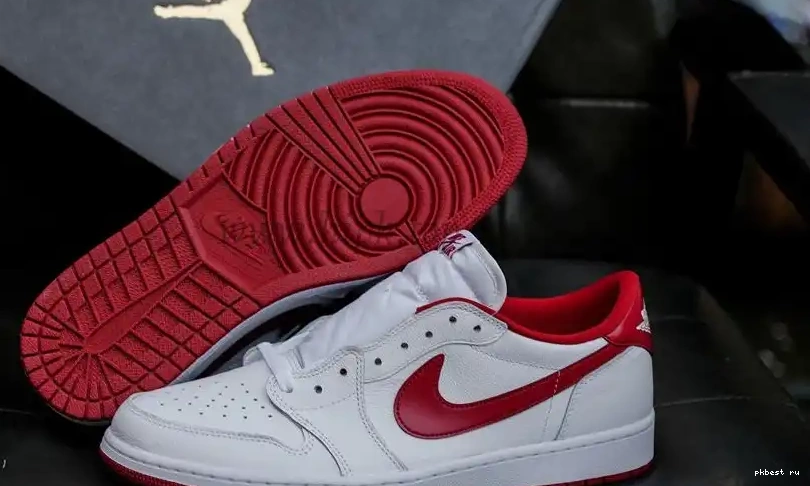 Retro GOD SHIP RETAIL Varsity PK MATERIALS 1 READY TO Red LowWhite Jordan 0502